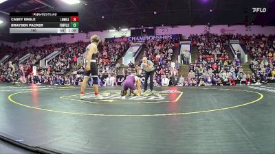 190 lbs Finals (8 Team) - Casey Engle, Lowell HS vs Brayden Packer, Fowlerville HS