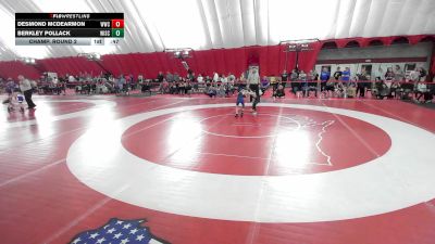 8U True Beginner - 45.3-46.8 Champ. Round 2 - Desmond McDearmon, Waukesha Wrestling Club vs Berkley Pollack, Wisconsin