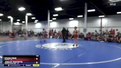 106 lbs Round 3 (8 Team) - Ethan Fishe, Kansas vs Jordan Manyette, Pennsylvania Red