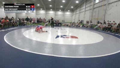 120 lbs Cheyenne Frank, Michigan Blue vs Lilly McCleary, Missouri Blue