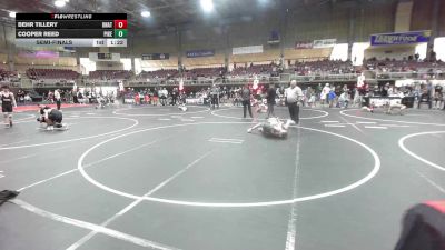 90 lbs Semifinal - Behr Tillery, Unattached vs Cooper Reed, Pikes Peak Warriors
