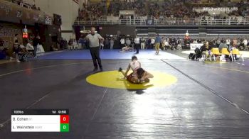 106 lbs Consolation - Douglas Cohen, St. Johns College Hs vs Lucas Weinstein, Academy Of The New Church