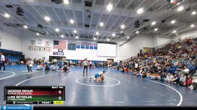 110 lbs Quarterfinal - Luke Reynolds, CY Middle School vs Jackson Devlin, Alliance Middle School