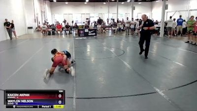 106 lbs Round 4 (6 Team) - Kaicen Akpan, Kansas vs Waylon Nelson, Idaho