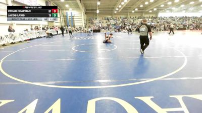 132 lbs Round Of 64 - Ethan Chapman, NY vs Jacob Laws, TN