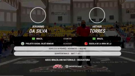 Jeronimo Da Silva vs Arthur Torres 2025 ADCC Brazilian Nationals