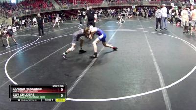 110 lbs Champ. Round 2 - Landon Reasoner, MWC Wrestling Academy vs Coy Childers, Nebraska Elite Wrestling Club