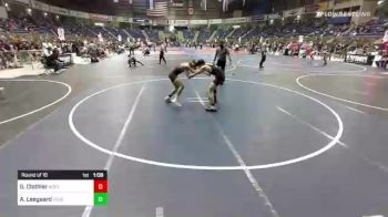 123 lbs Round Of 16 - Gage Clothier, North Montana WC vs Ashton Leegaard, Touch Of Gold