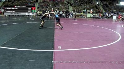 6A 120 lbs Cons. Round 4 - Eli Walsh, Wetumpka vs Jacob Knapp, Northridge High School