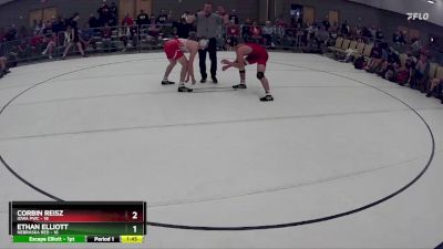 147 lbs Round 4 (8 Team) - Corbin Reisz, Iowa PWC vs Ethan Elliott, Nebraska Red