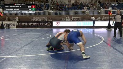 197 lbs Quarterfinal - Dillon Bechtold, Bucknell vs Nikolas Miller, Hofstra