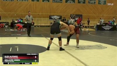 184 lbs Cons. Round 2 - Alex Alfonso, Victor Valley College vs Benjamin Green, Cuesta College