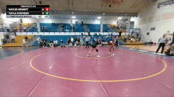 145 lbs 3rd Place Match - Chyla Stephens, Thunder Basin vs Haylee Bennett, Rock Springs
