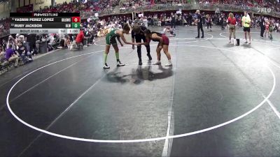 126 lbs Quarterfinal - Yasmin Perez Lopez, Grand Island Legacy Girls Wrestling Club vs Ruby Jackson, O`Neill Leprechaun Wrestling