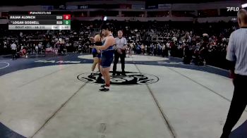4A 215 lbs Quarterfinal - Logan Gosnell, Bloomfield vs Julian Aldrich, Socorro