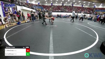 49 lbs Quarterfinal - Teagen Martinez, Carl Albert vs Bodee Coffman, Piedmont