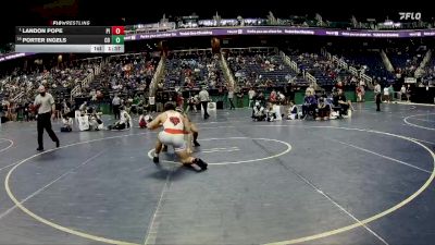 3A 215 lbs Champ. Round 1 - Landon Pope, Pisgah High School vs Porter Ingels, Croatan High School