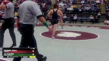 1 - 132 lbs 1st Place Match - Eli Blevins, Rural Retreat vs Dominic Ciolli, Grundy