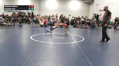 55 lbs Round Of 16 - Hunter Arnold, DE vs Holden HAzi, PA