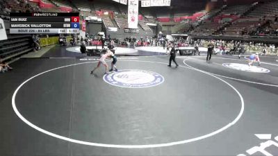 84 lbs Cons. Round 1 - Ian Ruiz, Red Wave Wrestling vs Maverick Vallotton, Run To Danger Wrestling