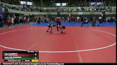 70 lbs Round 4 - Lola Barrett, Saint James Cyclones vs Evelynn Burgess, Chippewa Elite