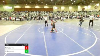 81 lbs 2nd Place - Manny Ayala, Valley Vandals vs Carson Beyer, Nevada Elite