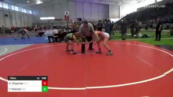 130 lbs Consi Of 8 #2 - Hailey Chapman, Outlaw vs Taydem Khamjoi, Swamp Monsters