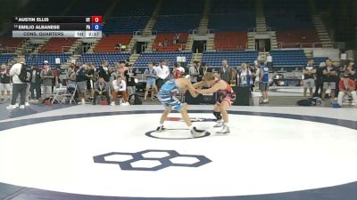 138 lbs Cons. Quarters - Austin Ellis, Utah vs Emilio Albanese, Pennsylvania