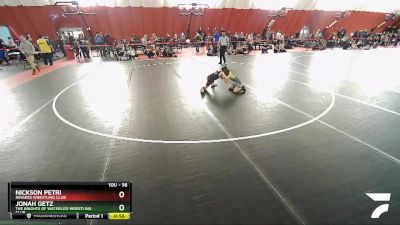 56 lbs Cons. Round 1 - Nickson Petri, Ringers Wrestling Club vs Jonah Getz, The Knights Of Waterloo Wrestling Club