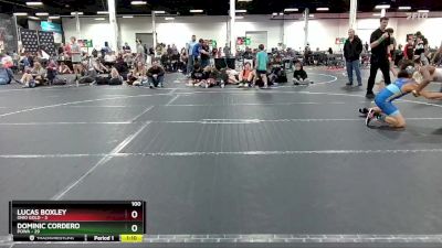 100 lbs Round 2 (8 Team) - Dominic Cordero, POWA vs Lucas Boxley, Ohio Gold