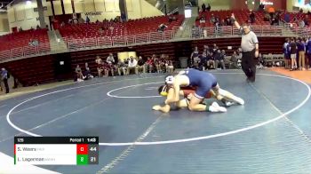 126 lbs Round 3 (8 Team) - Spencer Weers, Fairbury vs Logan Lagerman, Manhattan