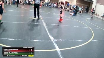 55 lbs Champ. Round 1 - Doran Withrow, Darkhorse vs Cole Blackwell, Ohio Gold