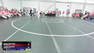 144 lbs Quarters & 1st Wb (16 Team) - Adam Whittier, Wisconsin vs Hagen Blanck, Kansas Blue