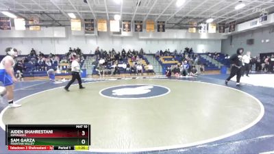 190 lbs Champ. Round 1 - Aiden Shahrestani, Esperanza vs Sam Garza, Fountain Valley