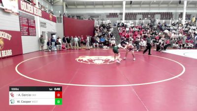 106 lbs Consi Of 16 #2 - Andres Garcia, Cardinal Gibbons vs Will Cooper, The Westminster School