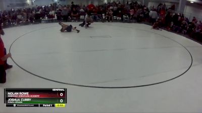 20 lbs Semifinal - Nolan Rowe, Nebraska Wrestling Academy vs Joshua Curry, Ponca Spears