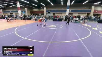 144 lbs Champ. Round 1 - Zachary Negro, KT 3 Style Wrestling Club vs Jack Utah, NG Bombers Wrestling Club