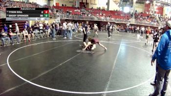 102 lbs Champ. Round 1 - Brody Springer, 308 Wrestling Academy vs Tyson Soll, Arlington Eagles
