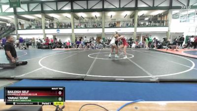 112-121 lbs Round 3 - Baileigh Self, Collinsville Wrestling Club vs Yariah Shaw, Lion Hearts Wrestling