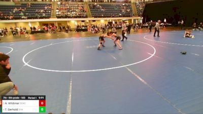 7th - 8th grade - 100 Quarters - Ashur Whitmer, Big Game Wrestling Club vs Tyler Gerhold, DC Elite Wrestling