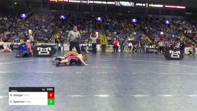 90 lbs Round Of 32 - Ryan Seeger, Oxford vs Cole Spencer, Towanda