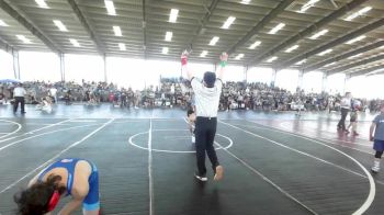 132 lbs Quarterfinal - Andres Romero, Los Lunas Tigers vs Timothy Bruce, Central High Grand Junction