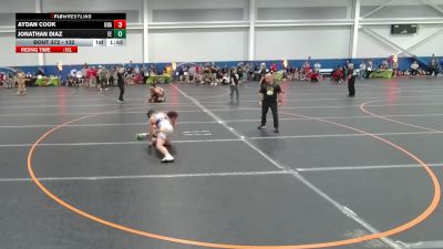 132 lbs Cons. Round 2 - Jonathan Diaz, Eagle Empire vs Aydan Cook, Unattached