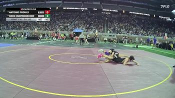 D1-132 lbs Cons. Round 1 - Antonio Proulx, Walled Lake Northern HS vs Koen Huepenbecker, Brownstown Woodhaven