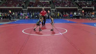 42 lbs Round 3 - Ruthie Boyce, Pioneer Wrestling Club vs Hattie Brown, Team Real Life