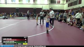 B-6 lbs Quarterfinal - Liam Taylor, Eastern Iowa Wrestling Club vs Mackson Meyer, Little Eagles Wrestling Club