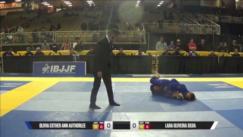 Lara Oliveira Silva vs Olivia Esther Ann Authorlee 2025 Pan Jiu Jitsu IBJJF Championship