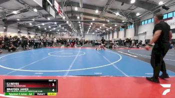 106 lbs Quarterfinal - Cj Reyes, Ohana HQ Wrestling vs Brayden James, Hill Country Wildcats Wrestling Club