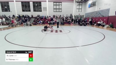 132 lbs Consi Of 16 #1 - Braden Lane, St. John's School vs Bauer Thomas, Pace Academy