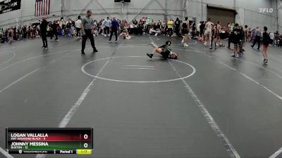 64 lbs Placement (4 Team) - Johnny Messina, Buxton vs Logan Vallalla, Mat Assassins Black